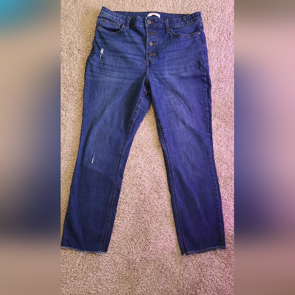 LC Lauren Conrad Skinny Ankle Jeans Size 16